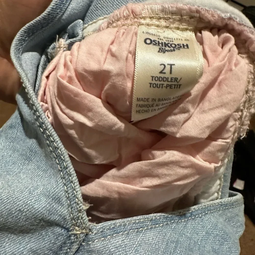 OshKosh B’Gosh Unicorn Toddler Girl Dress Overalls Size 2T